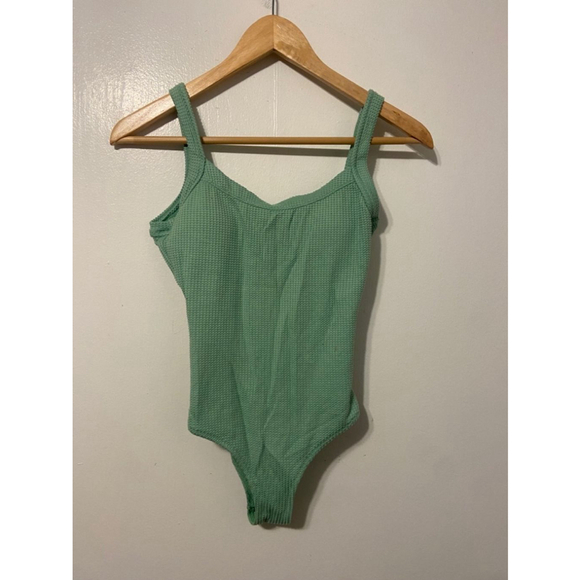 aerie Other - Aerie One Piece Green Waffle Knit Bathing Suit Size XS